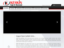 Tablet Screenshot of duzcekeskinyapi.com